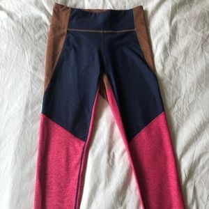 Outdoor Voices Color Block Leggings Women's Size S